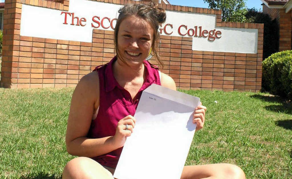 Former Scots PGC student Elliese Ackermann is hopeful to kick-start a career in medicine today, with the release of university offers. Former Scots PGC student Elliese Ackermann is hopeful to kick-start a career in medicine today, with the release of university offers.